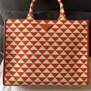 Prada Symbole Shopper Tote in large